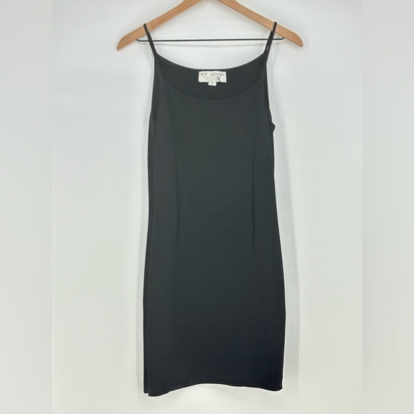 St.John Evening Spaghetti Strap Santana Knit Dress‎ in Black- Size 6- Cocktail - Picture 1 of 8